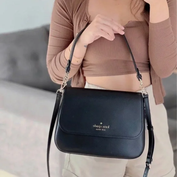 kate spade Bags Kate Spade Staci Leather Flap Shoulder Bag